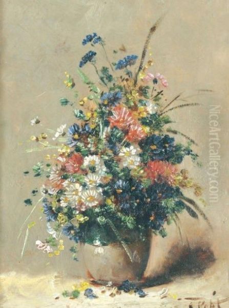 Bouquet Champetre Oil Painting by Eugene Petit