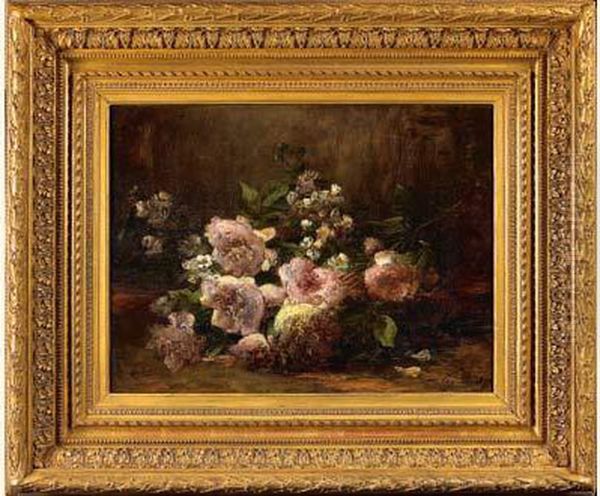 Gerbe De Pivoines Oil Painting by Eugene Petit