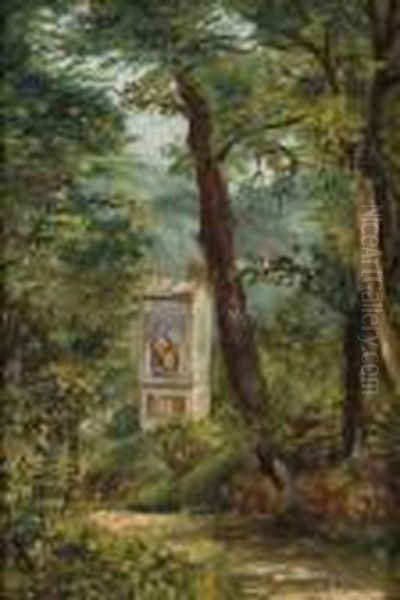 Bosco Ad Ariccia Oil Painting by Filiberto Petiti