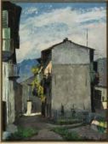 Casa Fiorita Oil Painting by Vittorio Petrella Da Bologna