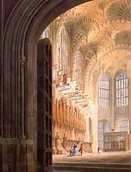 The Henry VII Chapel Westminster Oil Painting by Edward Dayes