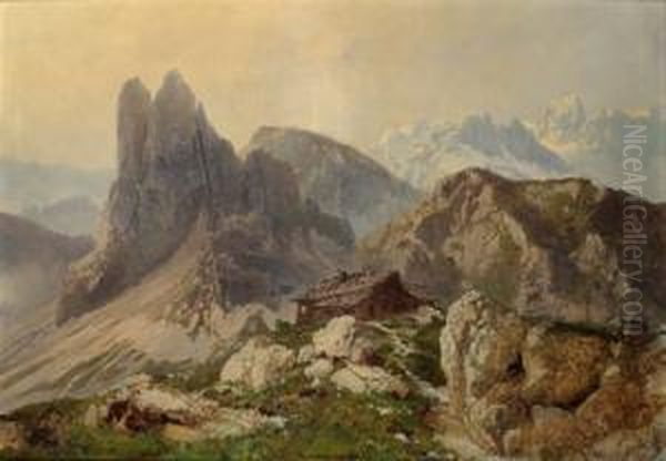 Nuvolan (dolomiten) Oil Painting by Konrad Petrides