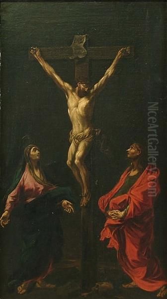 The Crucifixion Oil Painting by Giuseppe Antonio Petrini