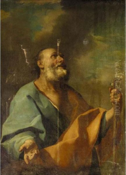 Saint Joseph Oil Painting by Giuseppe Antonio Petrini