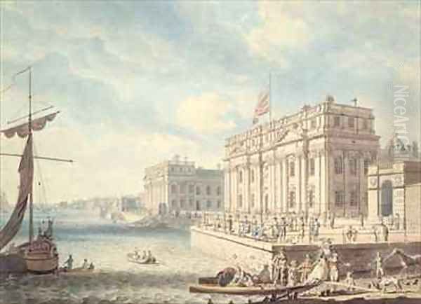 Greenwich Hospital Oil Painting by Edward Dayes