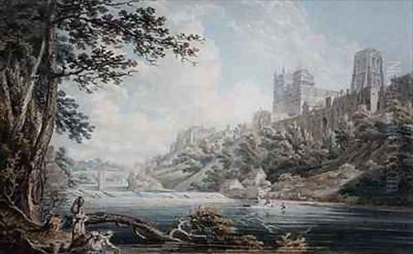 Durham Cathedral Oil Painting by Edward Dayes