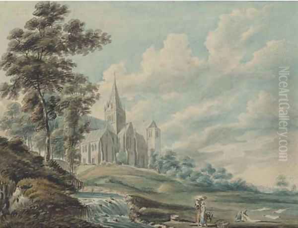 Glasgow Cathedral from the north-east Oil Painting by Edward Dayes