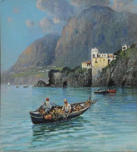 Pescatori Oil Painting by Salvatore Petruolo