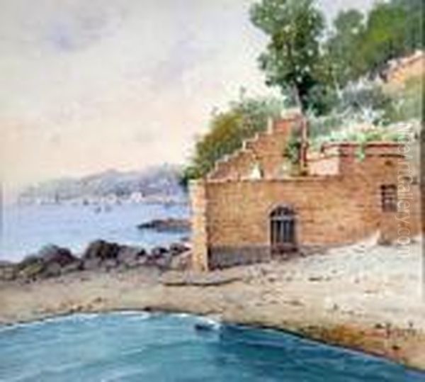 Posillipo Oil Painting by Salvatore Petruolo