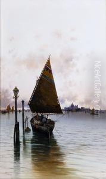 Venezia, Vele In Laguna, 93 Oil Painting by Salvatore Petruolo