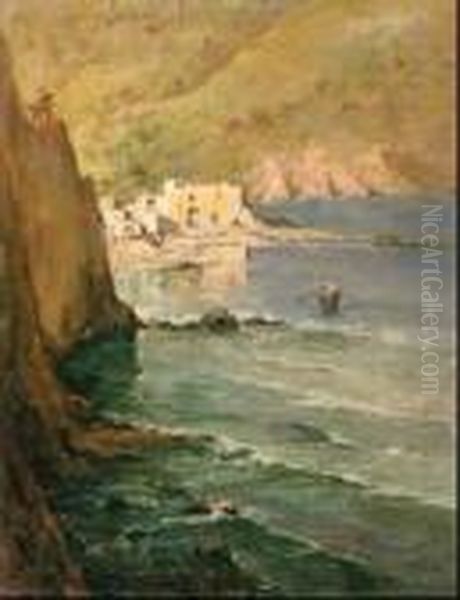 Positano Oil Painting by Salvatore Petruolo