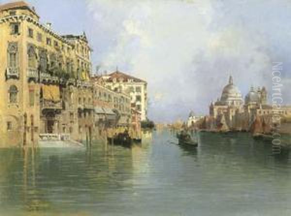 Venezia, Il Canal Grande Oil Painting by Salvatore Petruolo