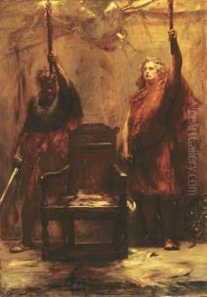 The Chieftain's Candlesticks Oil Painting by John Pettie