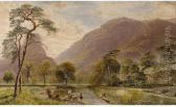 Thirlmere Oil Painting by Charles Pettitt