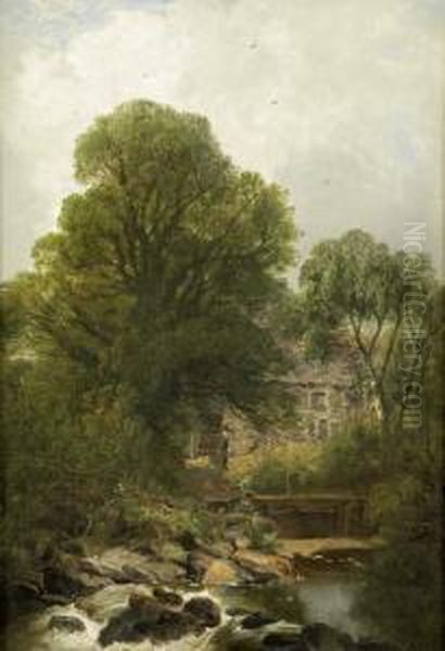 Pettit The Old Mill Oil Painting by Joseph Paul Pettitt