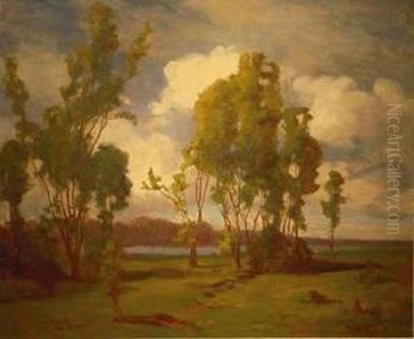 Afternoon Shadow Oil Painting by Frank Charles Peyraud