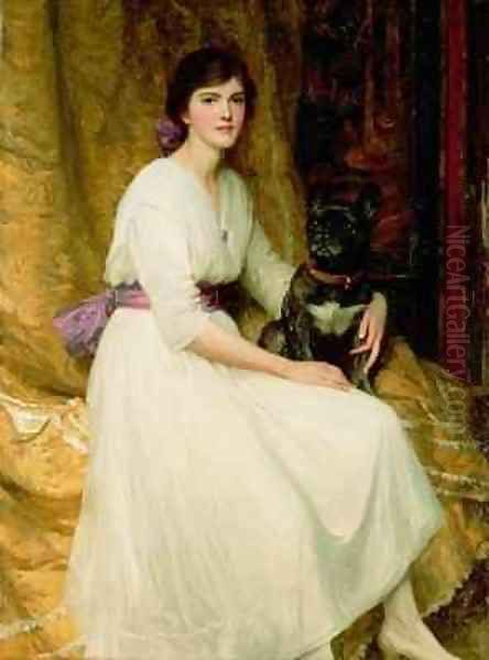 Portrait of Miss Dorothy Dicksee Oil Painting by Sir Frank Dicksee