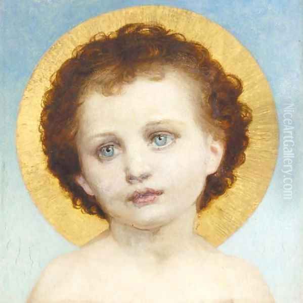 An Infant Saint Oil Painting by Sir Frank Dicksee