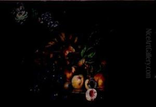 Natura Morta Di Frutta Oil Painting by Maximillian Pfeiler