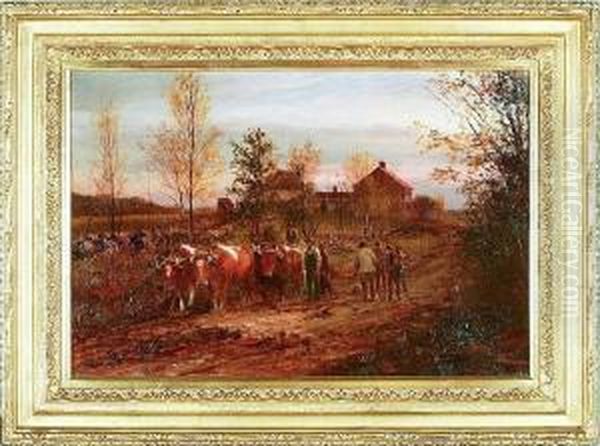 Farm Oil Painting by William Preston Phelps