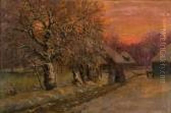 An Evening Stroll Oil Painting by William Preston Phelps