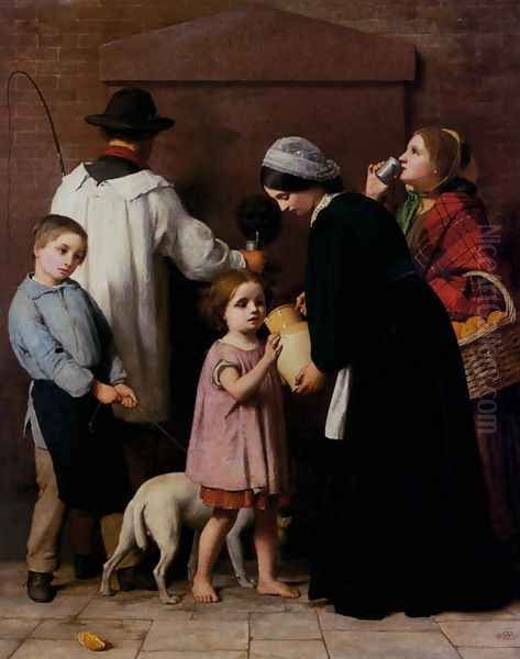 The Drinking Fountain Oil Painting by William Charles Thomas Dobson