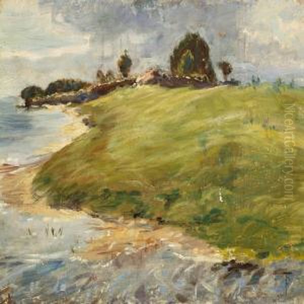 Fra Saltholm Strand Oil Painting by Theodore Esbern Philipsen