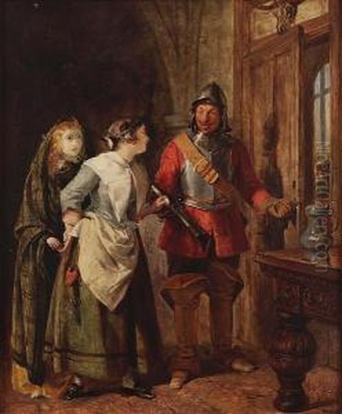 Taking A Bribe Oil Painting by John Phillip