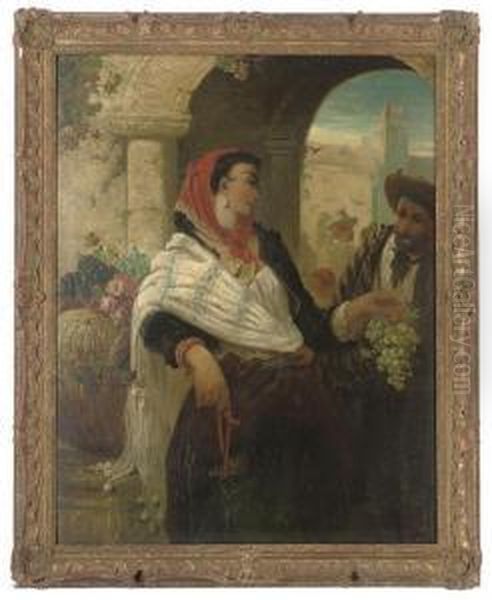 The Grape-seller, Seville Oil Painting by John Phillip