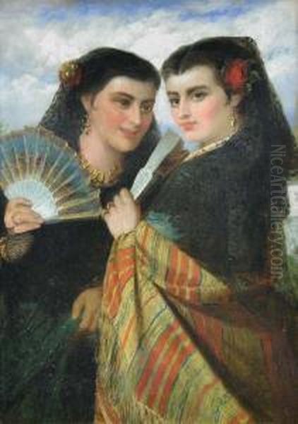 Spanish Beauties Oil Painting by John Phillip