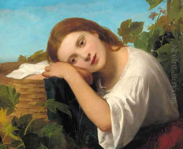 A reverie Oil Painting by William Charles Thomas Dobson