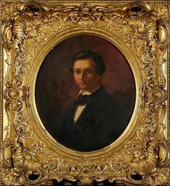 A Portrait Of A Gentleman, Clifton West Oil Painting by John Phillip