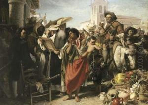 The Early Career Of Murillo Oil Painting by John Phillip