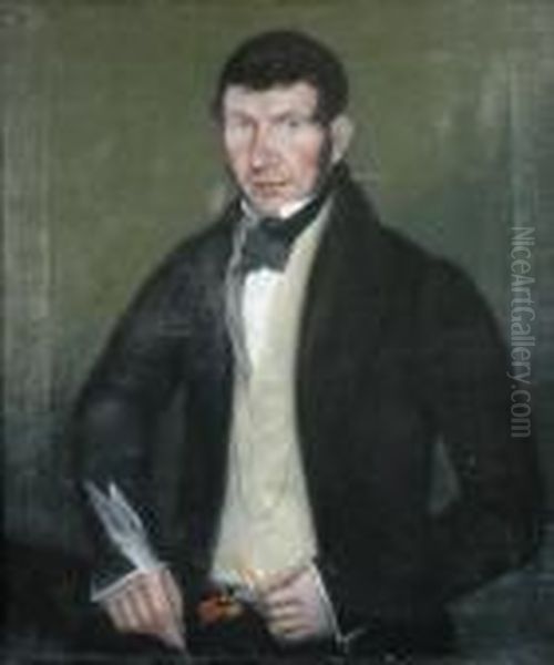 Portrait Of A Gentleman Oil Painting by Ammi Phillips