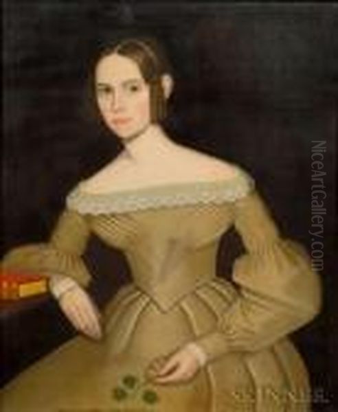 Portrait Of Augusta Maria Foster Oil Painting by Ammi Phillips