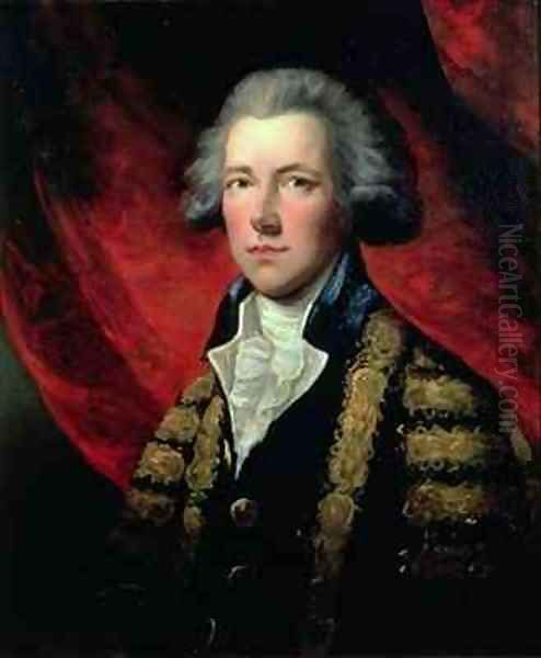 Portrait of William Pitt the Younger 1759-1806 Oil Painting by Gainsborough Dupont