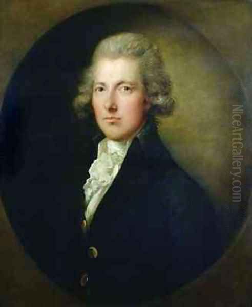 Portrait of William Pitt the Younger 1759-1806 2 Oil Painting by Gainsborough Dupont