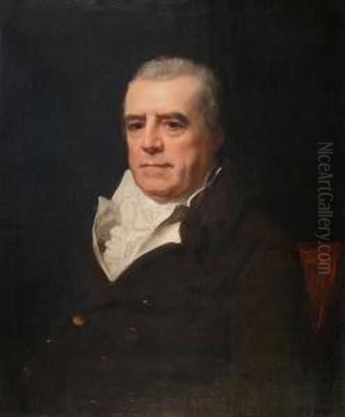 Half Length Portrait Of A Gentleman Oil Painting by Thomas Phillips