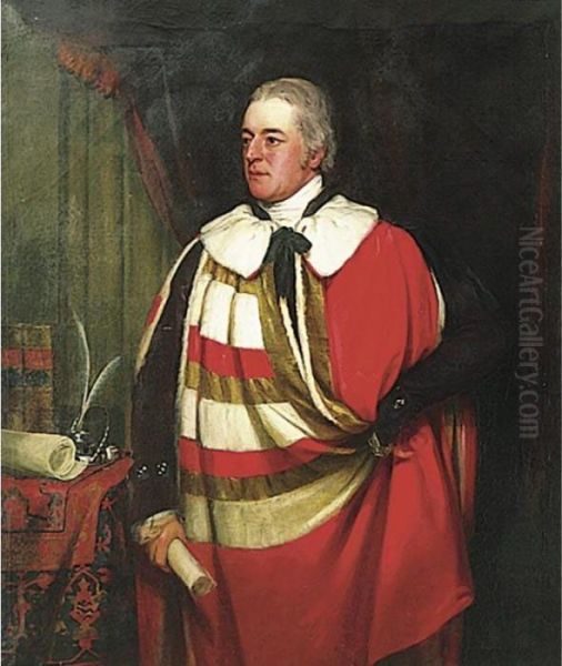 George O'brien Wyndham 3rd Earl Of Egremont Oil Painting by Thomas Phillips