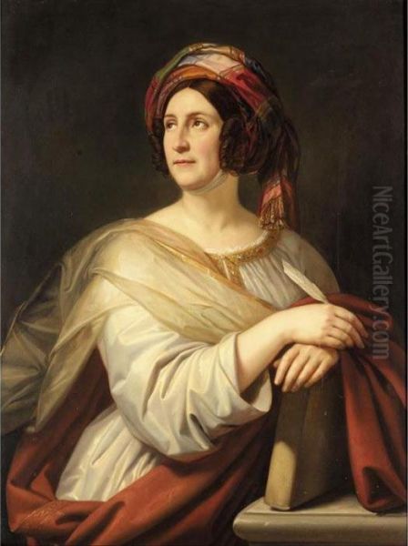 Portrait Of A Lady Oil Painting by Thomas Phillips