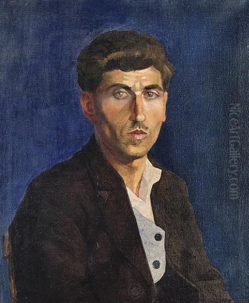 Portrait Of A Man Oil Painting by Glyn Warren Philpot