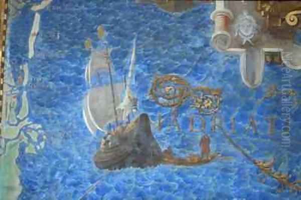 A galleon in the Adriatic Oil Painting by Egnazio Danti