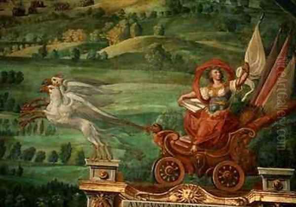 Chariot drawn by griffins Oil Painting by Egnazio Danti