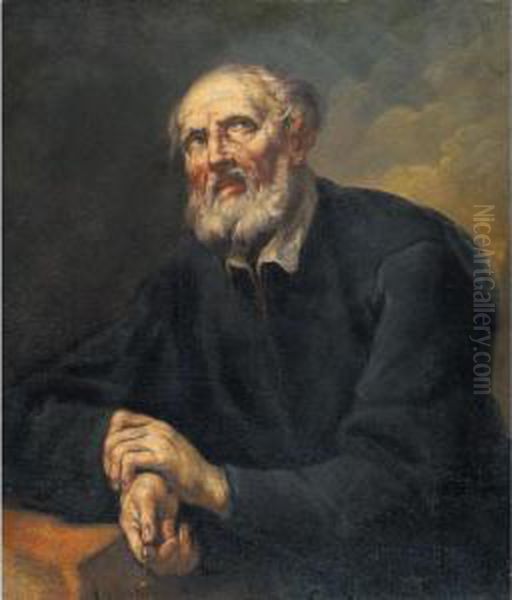 Ritratto Di Ecclesiastico Oil Painting by Giuseppe Antonio Pianca