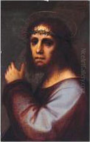 Christ Carrying The Cross Oil Painting by Andrea Piccinelli Il Brescianino