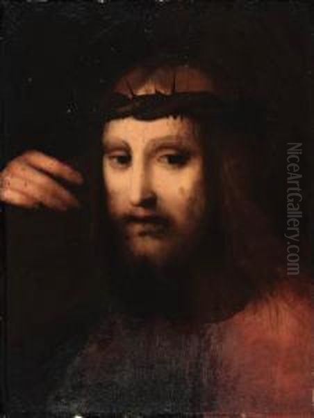 Christ Carrying The Cross Oil Painting by Andrea Piccinelli Il Brescianino