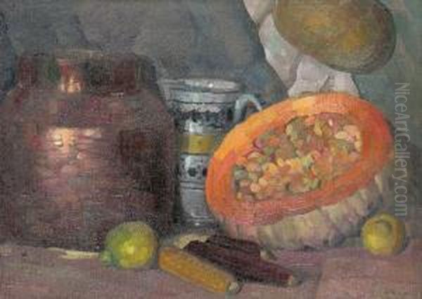 Bodegon Oil Painting by Ramon Pichot Gironès