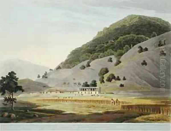 Jugeanor in the Mountains of Sirinagur Oil Painting by Thomas & William Daniell