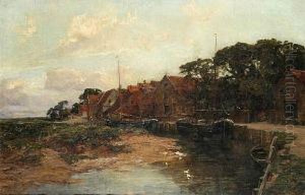 Blakeney Harbour, C.1870 Oil Painting by Joseph Langsdale Pickering