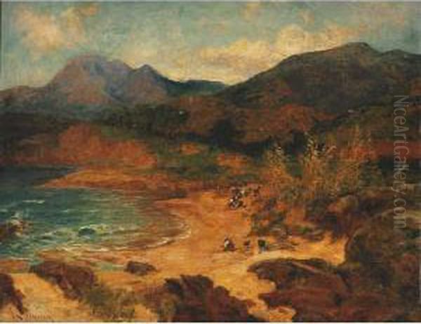 Pero Bay, Corsica Oil Painting by Joseph Langsdale Pickering